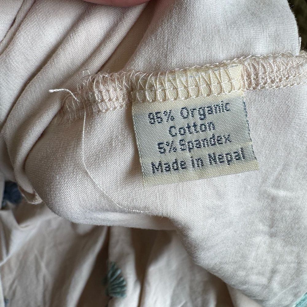 Synergy Organic Clothing Blue and Cream Dress - Picture 5 of 9
